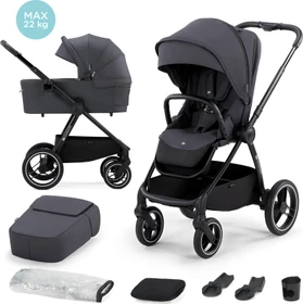 Kinderkraft Nea 2in1 Kombi-Kinderwagen dunkelgrau