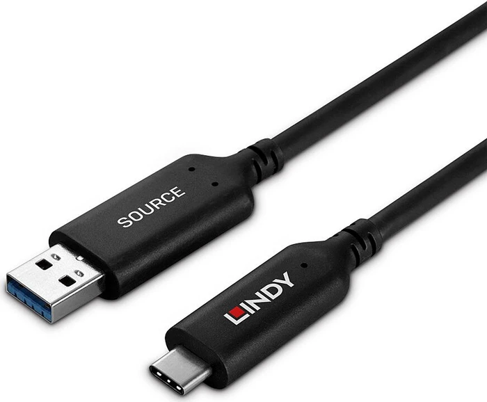 Lindy USB 3.0 Adapterkabel, USB-C 3.0 auf USB-A 3.0, 10m