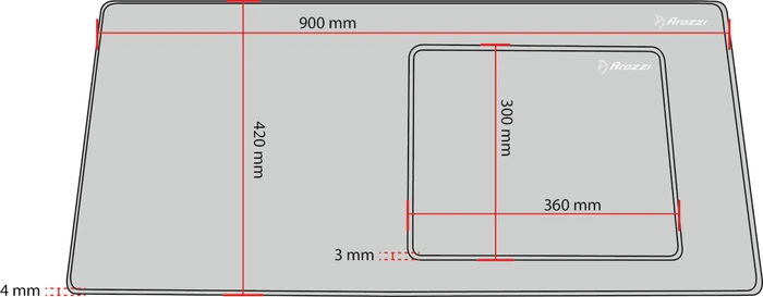 Arozzi Zona Mousepad S schwarz