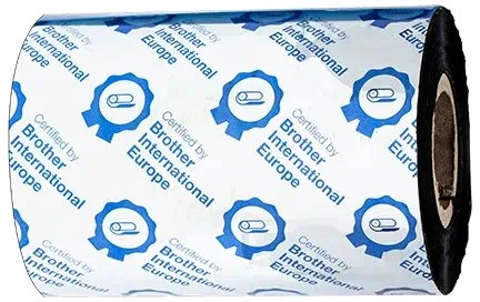 Brother Premium Wachs Thermotransferband schwarz, 80mm, 300m