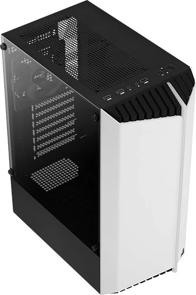 AeroCool Bionic V1, weiß, Glasfenster