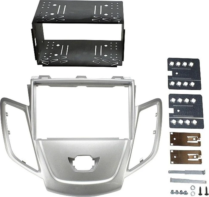 Baseline Einbaurahmen 2-DIN für Ford Fiesta ab 2009 silber
