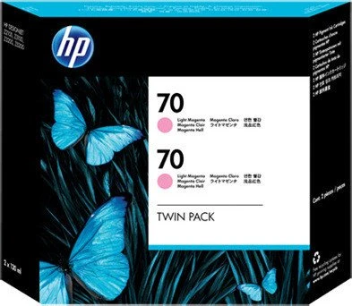 HP Tinte 70 magenta hell, 2er-Pack