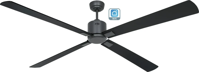 CasaFan Eco Neo III 180 BG-SW/TK WiFi Deckenventilator schwarz/teak/basaltgrau