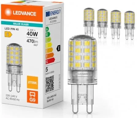Osram Ledvance LED PIN 40 300° V 4.2W 827 Clear G9