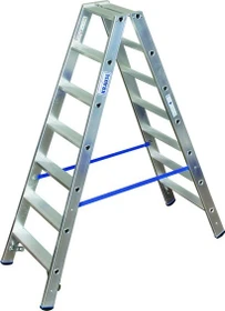 Krause Stabilo Professional Alu 2-tlg. Stehleiter, 2x 7 Stufen