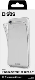 SBS Mobile Skinny Cover für Apple iPhone SE (2022)/SE (2020)/8/7 transparent