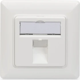 Digitus Leerdose für Keystone Module, 1x Keystone Aufnahme, weiß