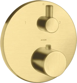 Hansgrohe Axor Uno Thermostat Unterputz mit Ab- und Umstellventil brushed brass