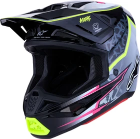Alpinestars S-M7 Blaster schwarz/gelb/rosa/grau