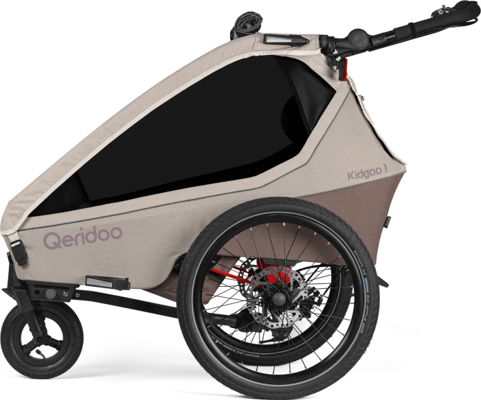 Qeridoo Kidgoo 1 Pro Gen 2 Fahrradanhänger barista brown (Modell 2026)