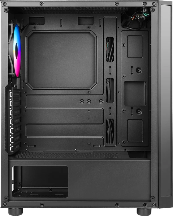 AZZA Spectra Black, schwarz, Glasfenster