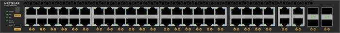 Netgear AVoIP M4350 Rackmount 2.5G Managed Switch, 48x RJ-45, 4x SFP28, 236W PoE++