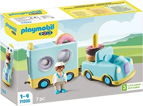 playmobil 1.2.3 Verrückter Donut Truck mit Stapel- und Sortierfunktion