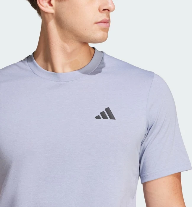 adidas Train Essentials Feelready Laufshirt kurzarm silver violet/black (Herren)