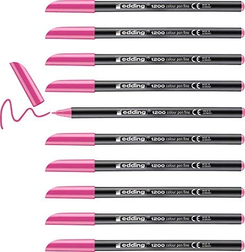 edding 1200 rosa, 10er-Pack