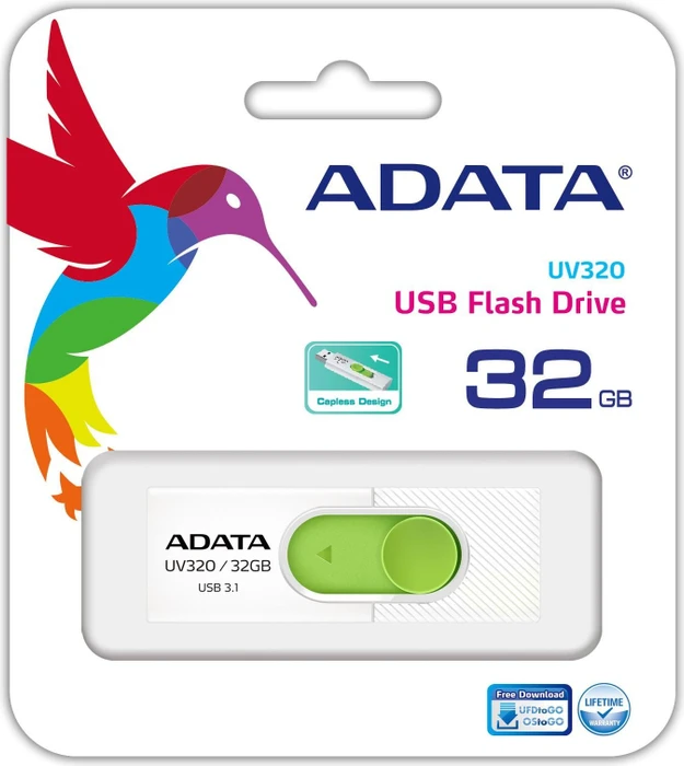 ADATA DashDrive UV320 32GB weiß, USB-A, USB 3.2 Gen 1×1