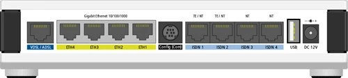 Lancom 1784VA ISDN Gigabit Router, 4x RJ-45