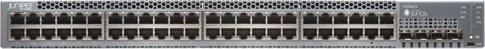 Juniper EX3400 Rackmount Gigabit Managed Switch, 48x RJ-45, 4x SFP+, 2x QSFP+
