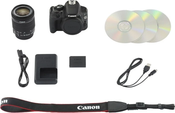 Canon EOS 100D schwarz mit Objektiv Fremdhersteller