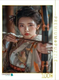 Calvendo Asiatische Frau mit Pfeil und Bogen