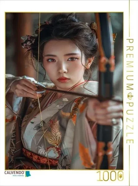 Calvendo Asiatische Frau mit Pfeil und Bogen