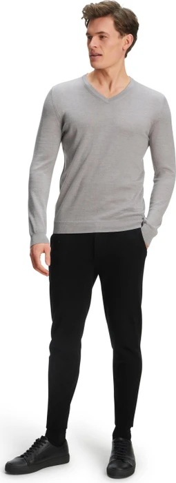 Falke Basic Apparel V-Ausschnitt Pullover light grey (Herren)