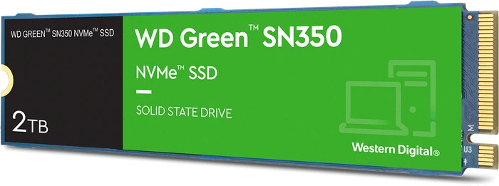 Western Digital WD Green SN350 NVMe SSD 2TB, M.2 2280 / M-Key / PCIe 3.0 x4