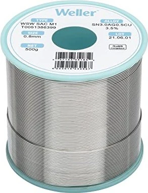 Weller WSW SAC M1 Lötzinn 0.8mm, 500g