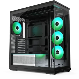 Montech TG3, schwarz, Glasfenster