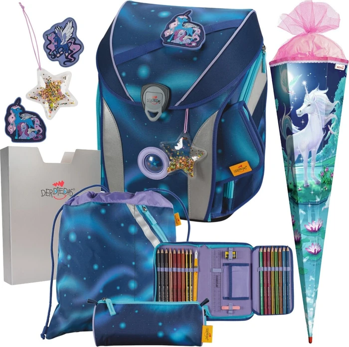 DerDieDas ErgoFlex Max Luna Schultaschen-Set, 5-tlg.