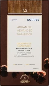 Korres Argan Oil Permanent Hair Colorant Haarfarbe 7.3 honigblond gold