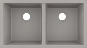 Hansgrohe S51 S510-U770 370/370 Unterbau Doppelspüle betongrau