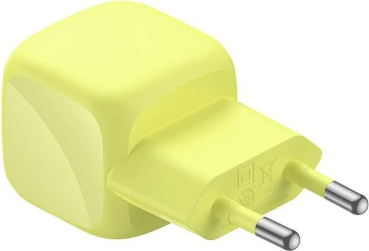 Belkin BoostCharge USB-C-Ladegerät + USB-C/USB-C-Kabel (30W) gelb