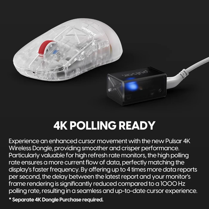 Pulsar Gaming Gears X2H Mini Wireless SuperClear Edition, USB