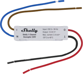 Shelly Decoupler 230V 1-Kanal, Entkoppler