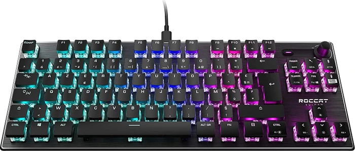 Roccat Vulcan TKL, LEDs RGB, schwarz, Titan SPEED, USB, FR