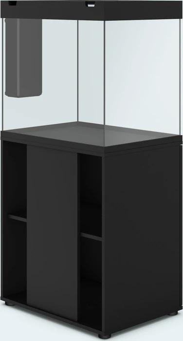 Juwel Lido 200 LED Aquarium-Set mit Unterschrank, schwarz/schwarz, 200l