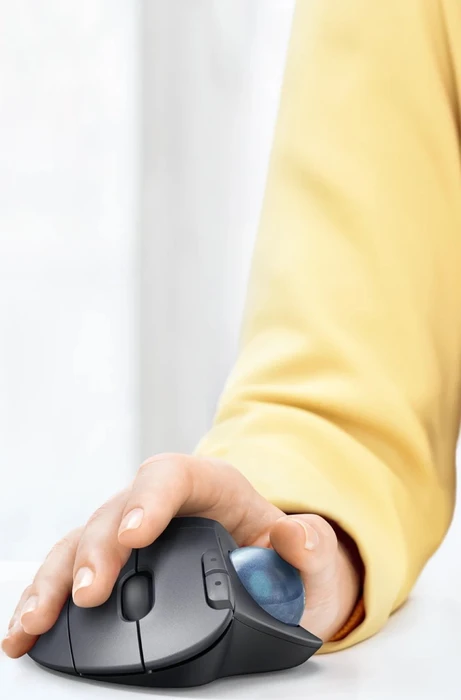 Logitech Ergo M575 Wireless Trackball for Business, schwarz, Logi Bolt, Bluetooth