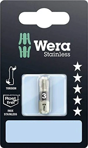 Wera 3855/1 TS SB SiS Pozidriv Bit 1/4", PZ3x25mm, 1 Stück