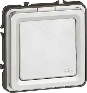 Legrand Soliroc Taster Schließer 1-polig IP55 IK10, grau