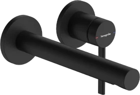 Hansgrohe Zesis S Einhebel-Waschtischarmatur Unterputz für Wandmontage mit Auslauf 19.4 cm mattschwarz