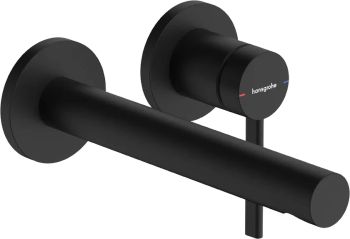 Hansgrohe Zesis S Einhebel-Waschtischarmatur Unterputz für Wandmontage mit Auslauf 19.4 cm mattschwarz