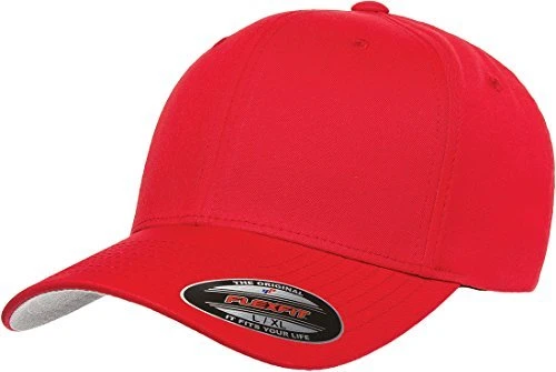 Flexfit Wooly Combed Kappe rot