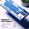 Dark Project GeekBoy Multilingual Keycaps, Kunststoff (PBT) Double-Shot, CSA-Profil, blau/weiß, 177 Tasten, ANSI & ISO Vorschaubild