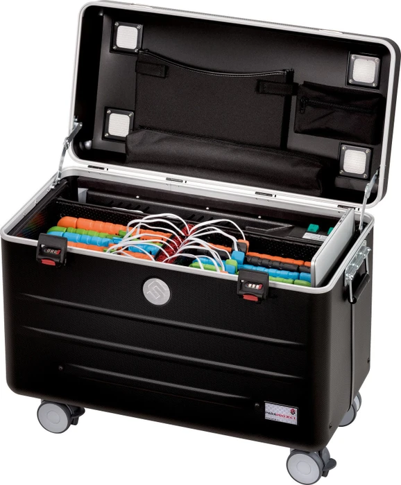 Parat Paraproject Case i16 KidsCover Lade-/Synchronisierungs-/Aufbewahrungs-Wagen schwarz, 16 iPads bis 9.7", Lightning, EU-Version