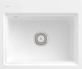 Villeroy & Boch Subway Style 60 S flat flächenbündig Becken mittig stone white