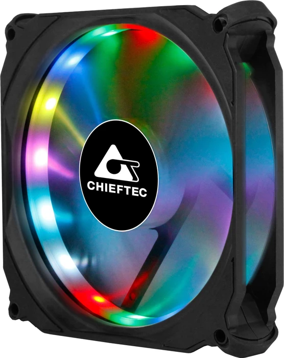 Chieftec CF-3012-RGB Tornado, LED-Steuerung, Fernbedienung, Lüftersteuerung, 120mm, 3er-Pack