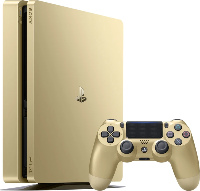 Sony PlayStation 4 Slim - 500GB inkl. 2 Controller gold