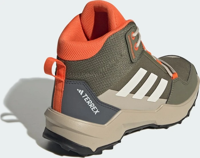 adidas Terrex AX4R Mid olive strata/wonder white/semi impact orange (Junior)
